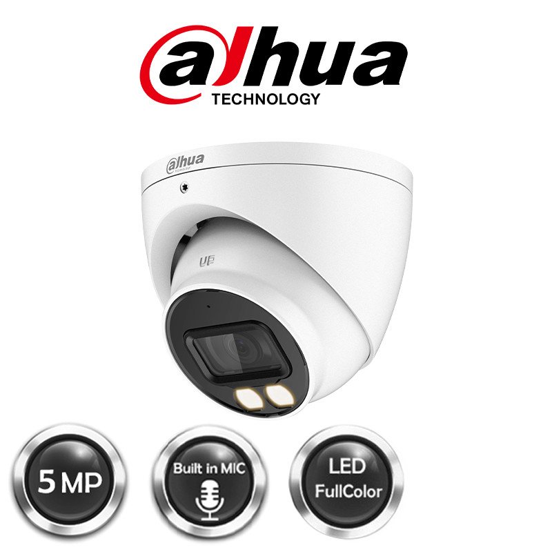 Dahua 5MP Full-colour Built in Mic HDCVI Eyeball Camera Generation 2