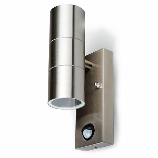 V-TAC Sensor Outdoor Up Down Wall Light Stainless Steel